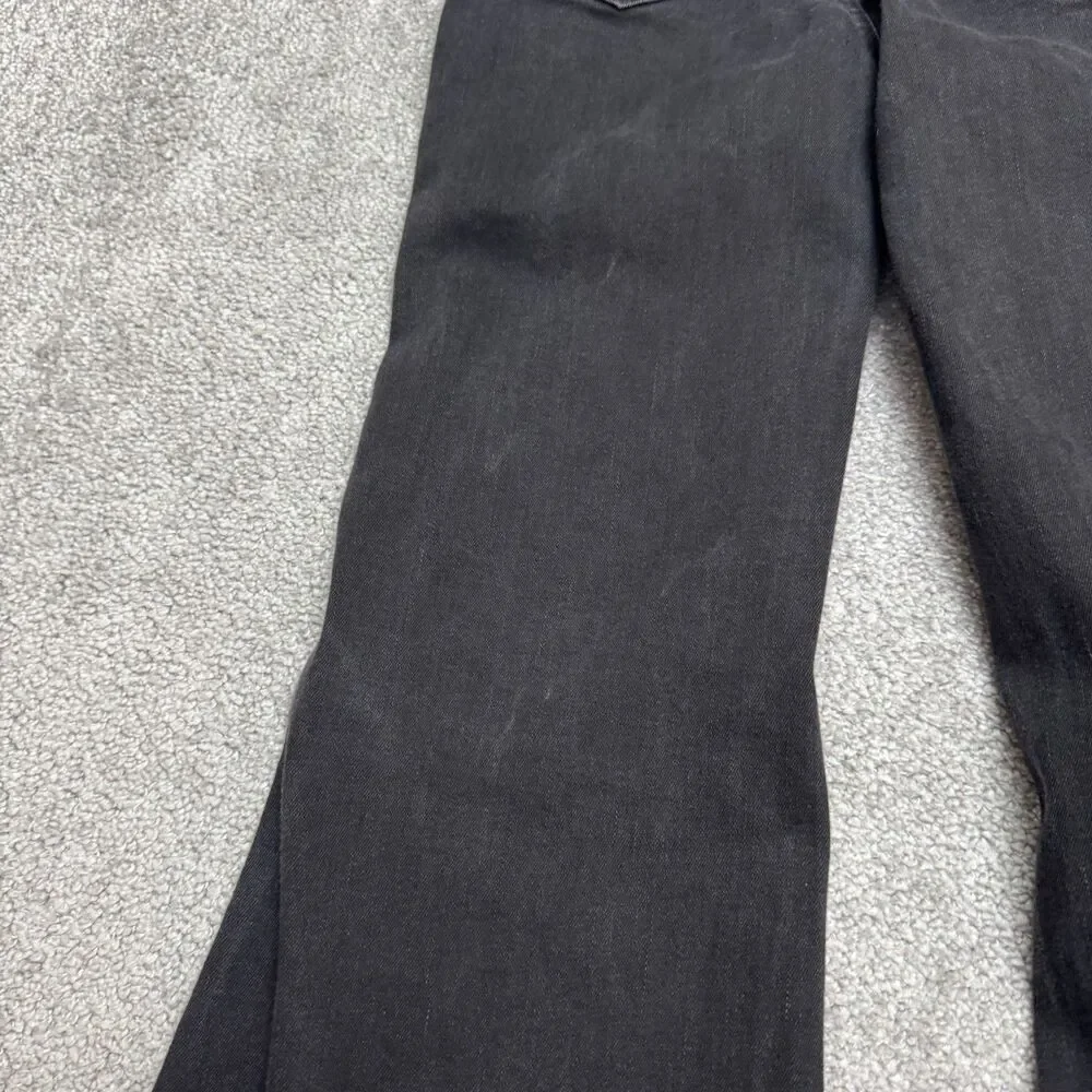 American Eagle Festival Flare Next Level Stretch Denim Jeans Women 2 Short Black